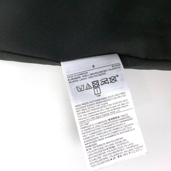 New Banana Republic Gunmetal Jacquard Pencil Skirt Career Sz 8 - Picture 7 of 16